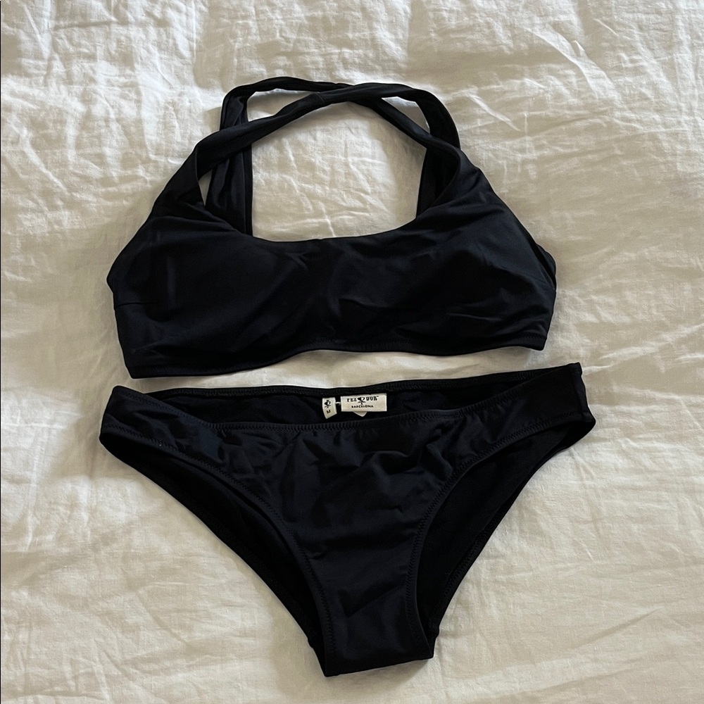 Pez D'Or Elegant Maternity Black Bikini Set